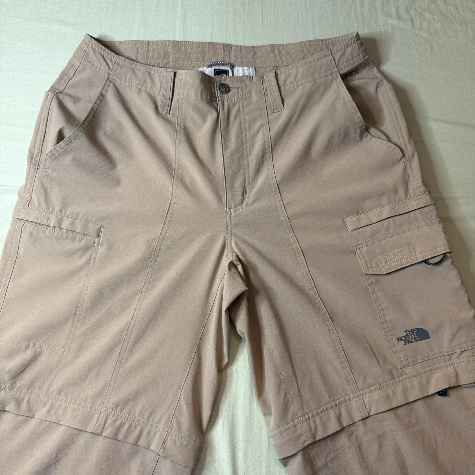 The North Face Pants Men's 34 Tan Cargo Convertible Hiking Flex