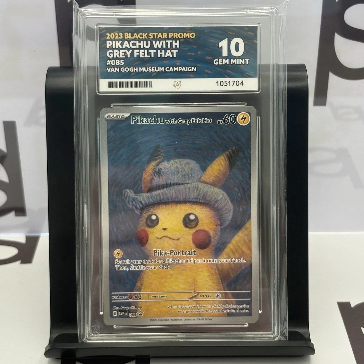 Pikachu with Gray Fur Hat ゴッホピカチュウ Pokemon（ポケモン） 【ゴッホ美術館】【海外限定】【未開封品