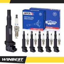 6x Ignition Coils 6x Spark Plugs for 01-06 BMW M3 01-02 BMW Z3 06-08 BMW Z4 3.2L