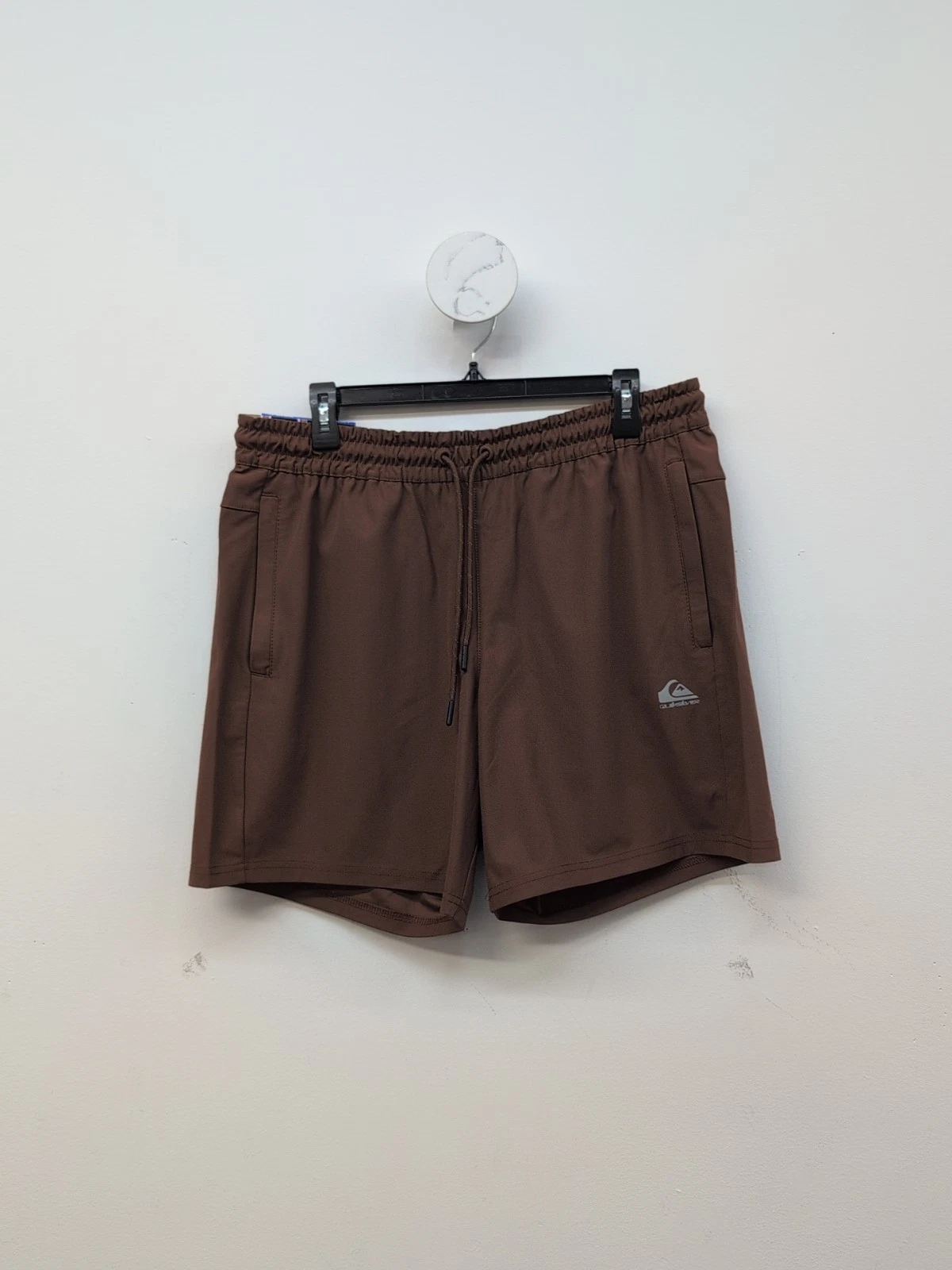 Quiksilver Comfort Stretch Dry Flight Men's Active Shorts Inseam 7'' Large Brown