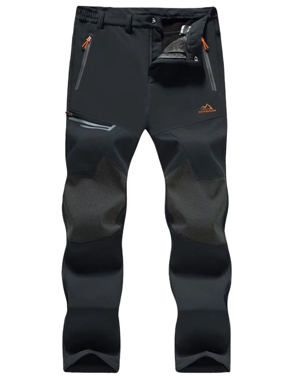 MAGCOMSEN Mens Waterproof Ski Snowboard Pants - Black