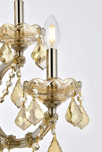 Elegant Lighting Maria Theresa 27" 7 Light Royal Crystal Wall Sconce - Picture 4 of 9