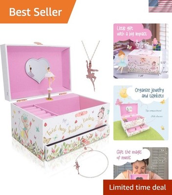 Enchanting Ballerina Musical Jewelry Box with 'Clair de Lune' for Kids 6-12