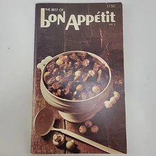 Vintage 1970's Booklet -The Best of Bon Appetit Vol 2 Cookbook