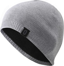 Knitted Beanie,Double Layer Bright Smooth Durable Solide Sports Cap Running Hat