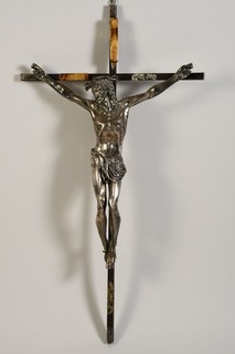 Q78E51 Kruzifix mit Silber 925 Christus Vier Nagel Typus