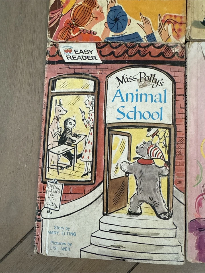 Vintage Wonder Books Easy Reader Children's Books Lot Of 4 1962 1963 - Image 4 of 4