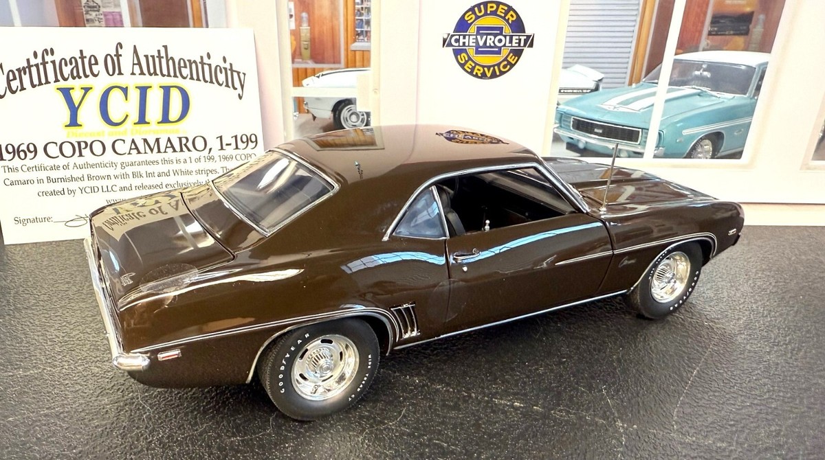 1/18 scale, YCID, 1969 COPO CAMARO in BURNISHED BROWN, 1 of 199 | eBay