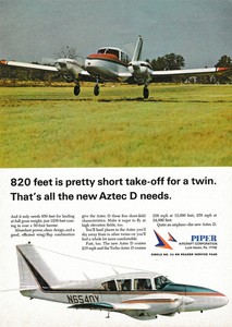 1968 Piper Aztec D Aircraft ad 6/16/19f | eBay