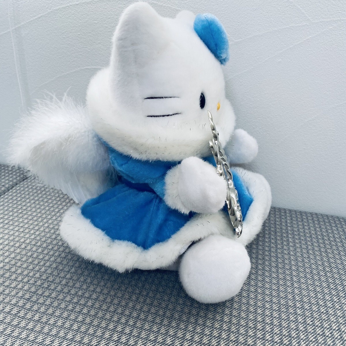 Vintage Sanrio 2003 Hello Kitty Harp Light Doll Angel 12