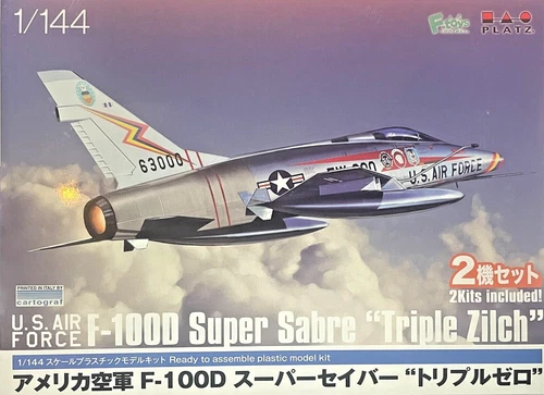 1/144 Jet Fighter: NA F-100D Supersabre "Triple Zilch"[USAF] 2in1 #PF79  : PLATZ