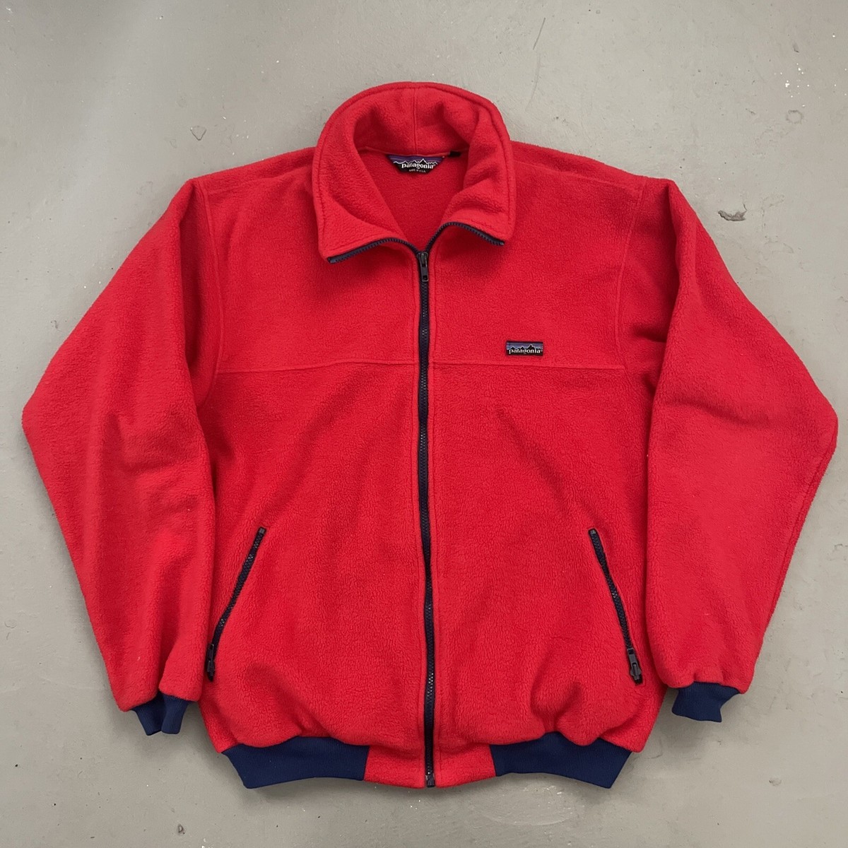 Vintage Patagonia Fleece Full Zip Jacket Made in USA 1980s