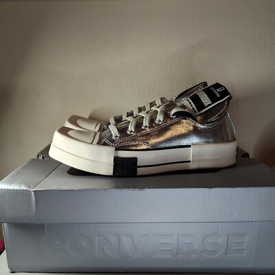 NEW Rick Owens Drkshdw x Converse TurboDRK Chuck 70 Low-Top Sneaker Women's 7