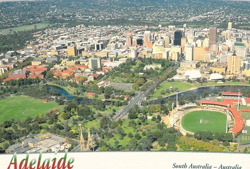 L2259 Australia SA Adelaide City Aerial View postcard