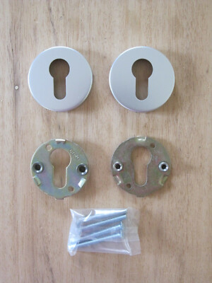 °1 Paar (2Stück) Dorma-Ogro ZS 6612 PZ Schlüsselrosetten Alu F1 Rosette