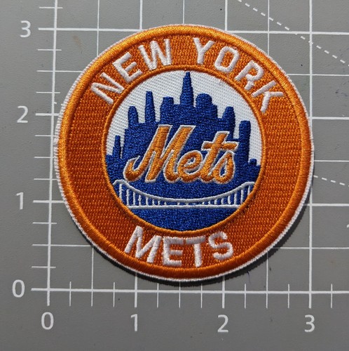 New York Mets Patch MLB Baseball Sports Embroidered Iron On Patch 3" - Picture 2 of 3