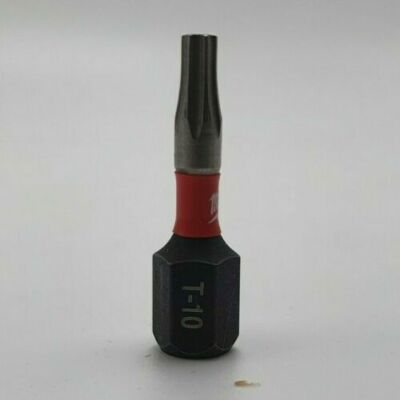 10 x Milwaukee Shockwave Torx Bit (T10 x 25mm) Impact Duty für Schlagschrauber