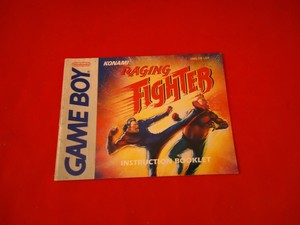 Raging-Fighter-Nintendo-Game-Boy-Instruction-Manual-Booklet-ONLY