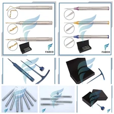 New Dental Flex Periotome Set Screw Extraction Straight Curved Dental Surgery