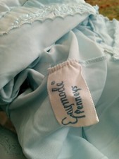 Vintage Lingerie Gaymode Blue Waltz Nightgown JC Penney Embroidery M L 44