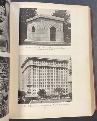 Edgell 1928 AMERICAN ARCHITECTURE OF TO-DAY First Edition ExLibrary Rebound