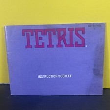 TETRIS Nintendo NES Game Original 1989 Instruction Booklet Manual  ONLY 