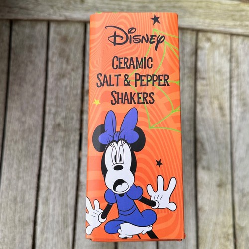 Disney HALLOWEEN Mickey Mouse & Minnie Mouse GHOST Salt & Pepper Shakers New - Picture 5 of 13
