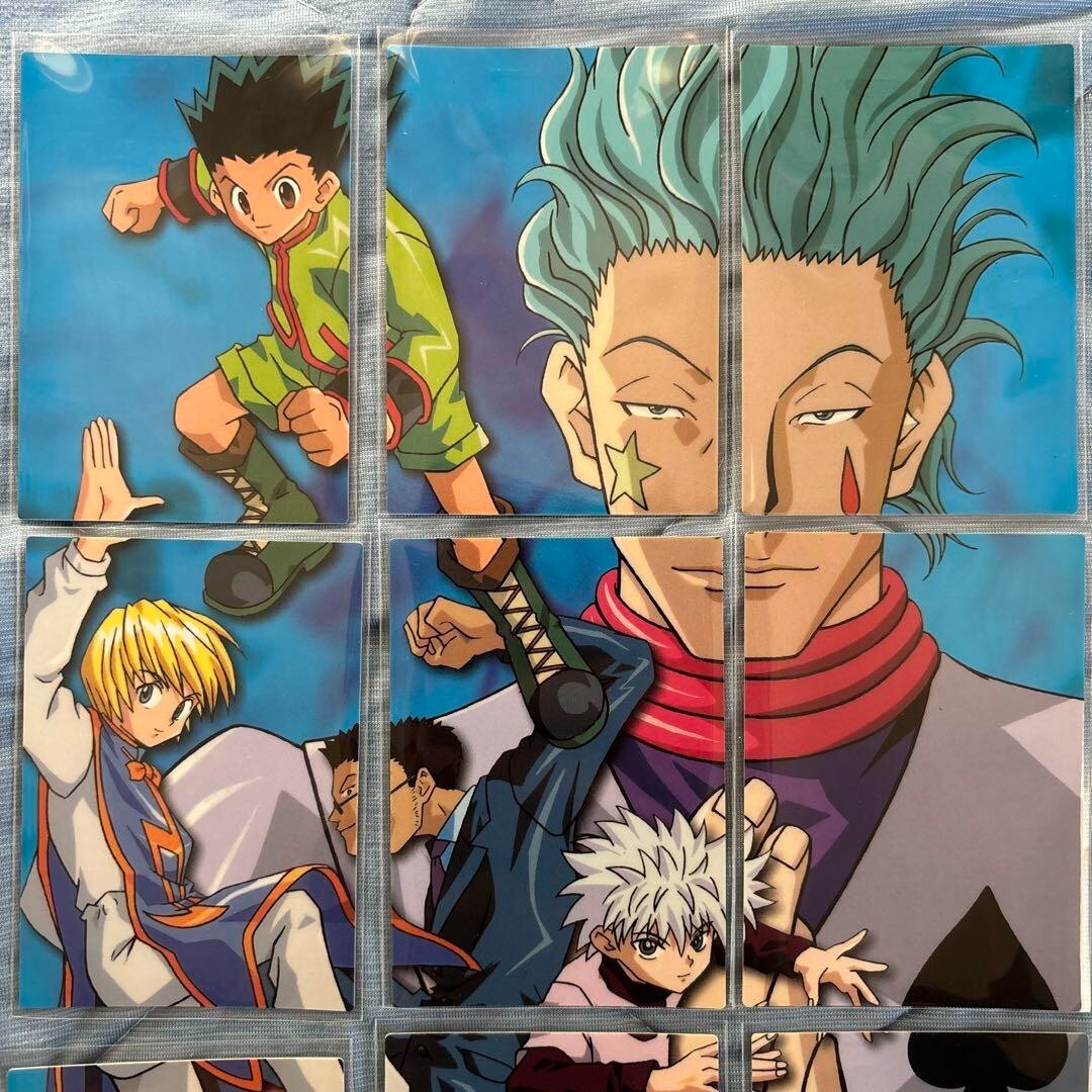 9枚背面パズルセット HUNTER×HUNTER カードダスマスターズ 初版 9-piece back puzzle set HUNTER×HUNTER Carddass Masters 1st