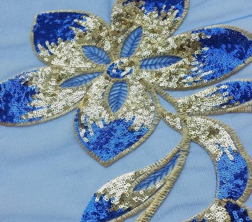 MOTIFS APPLIQUES EMBELLISHMENTS SEQUINNS DANCE LACE BEAUTIFUL FANCY DRESS PARTY - Picture 28 of 48