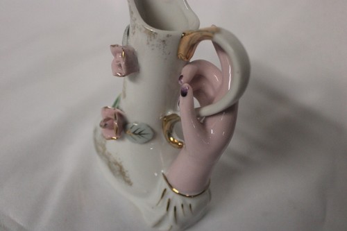 Jarrón vintage de damas con flores en relieve (39) - Imagen 4 de 6