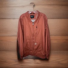 Carhartt Women's Crawford Size 3x 24 Bomber Jacket Nutmeg Relaxed Fit Coat Work