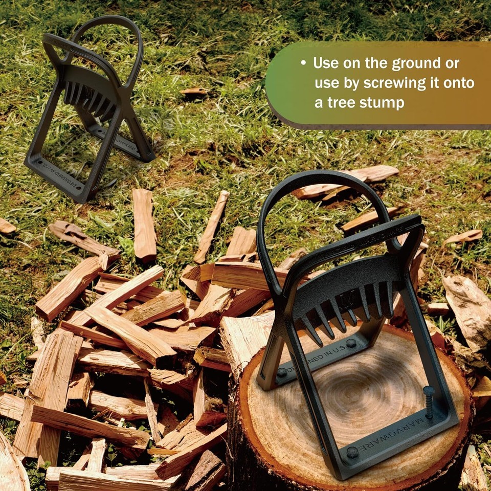 Large Cast Iron Kindling Splitter, OnePiece Casting Without Welding eBay