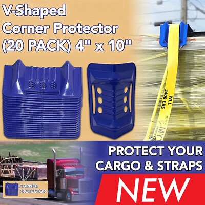 10 Pack) Plastic Tie Down Protectors And (5 Pack) 4" X 30