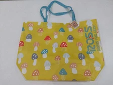 ROSS Dress For Less Reusable Shopping Bag Large Tote Mushroom Cottage Core Mush