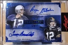 2021 Leaf Art of Sport - Printing Plate Black #BA-RS1 Roger Staubach 6/6