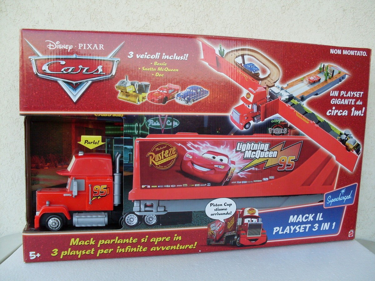 mack playset 3 in 1 cars camion italian talking truck saetta doc