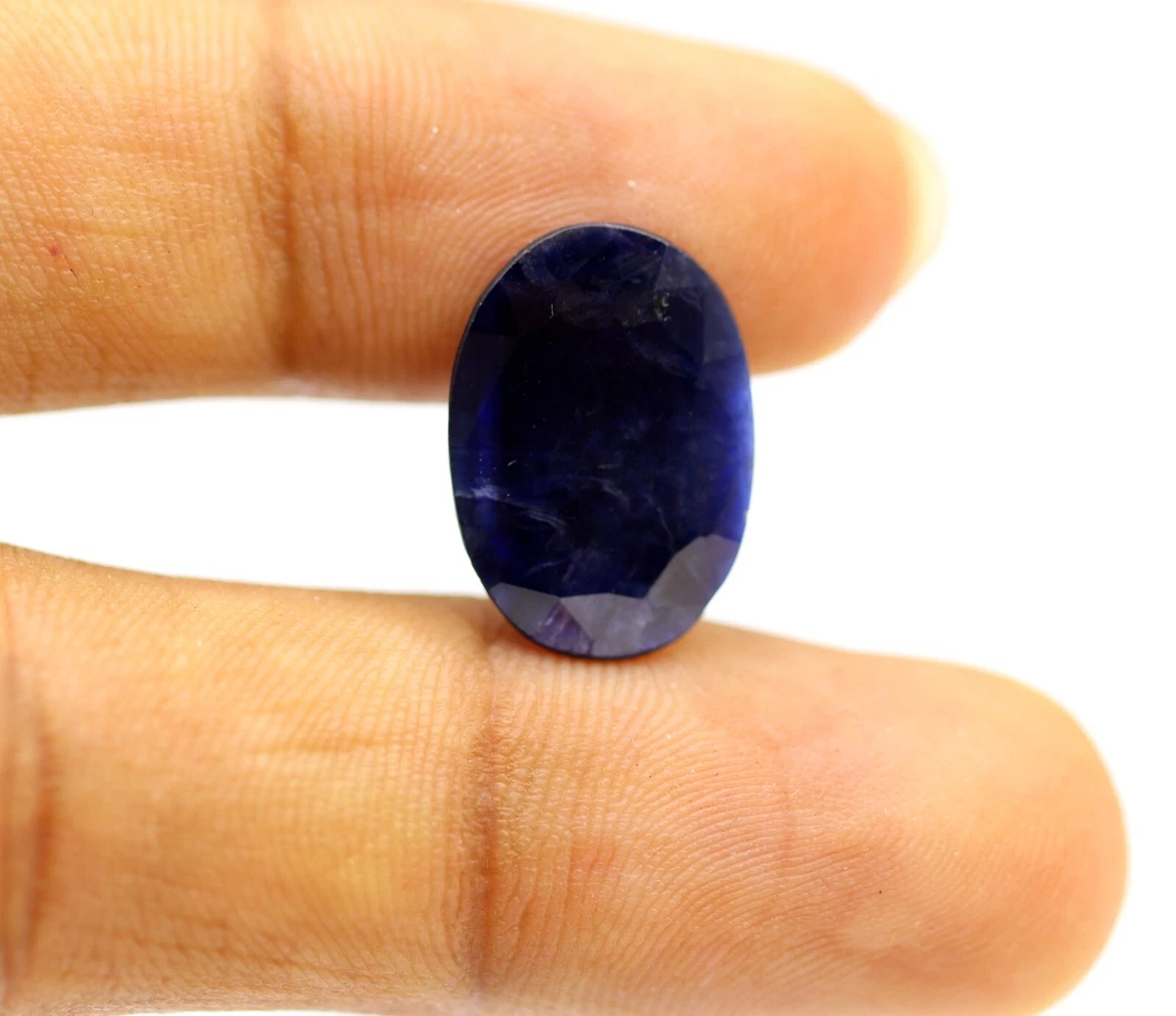 Dark Blue Color Natural Sapphire 17 X 12 MM Oval Cut Loose Gemstone 5.81 Ct
