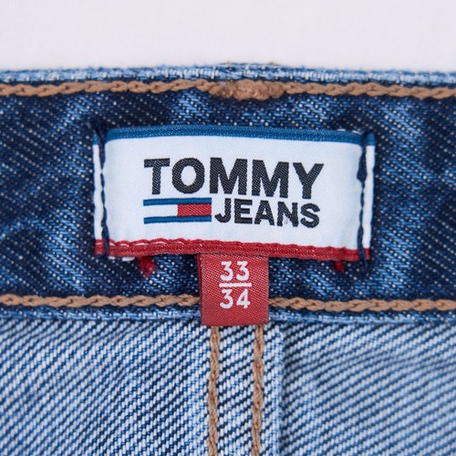 Jeans Tommy Hilfiger donna blu zip Fly TJ 2004 vita alta conici W33 L34 - Foto 3 di 16