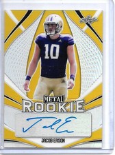 2020 Leaf Metal JACOB EASON GOLD PRISMATIC AUTO ROOKIE RC #1/1 PACKERS!!