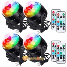 1 4 Party Magic Disco Ball RGB LED Light Club Rotating Club DJ Stage Lamp Remote