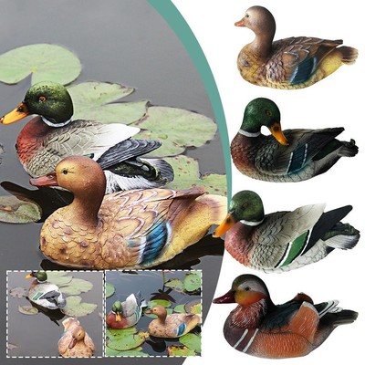 Mandarin Duck Courtyard Pond Floating Swan Simulation Animal Ornamentsxd3 D5H8