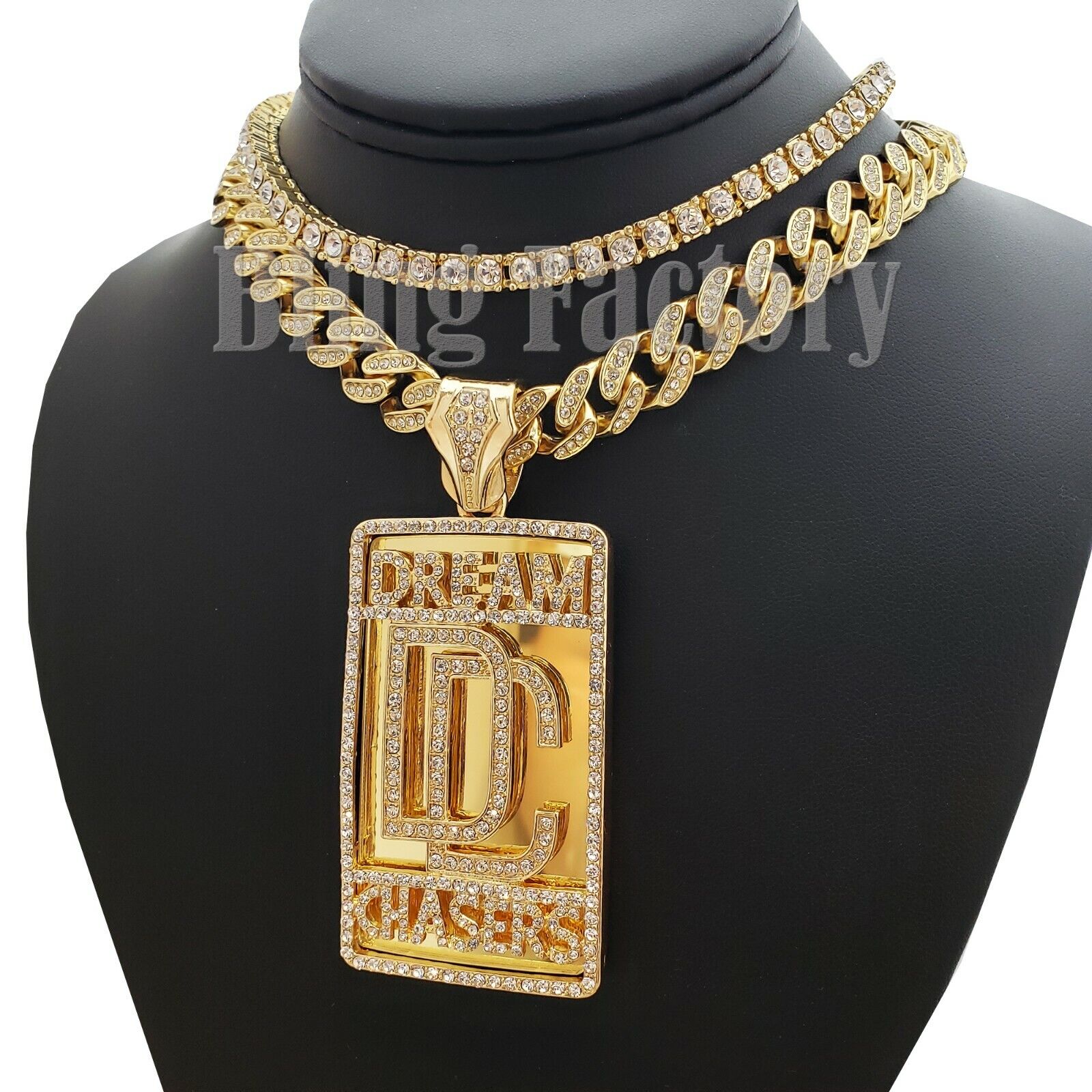 dare dream dance Engraved Bar Chain Necklace — Dance 10