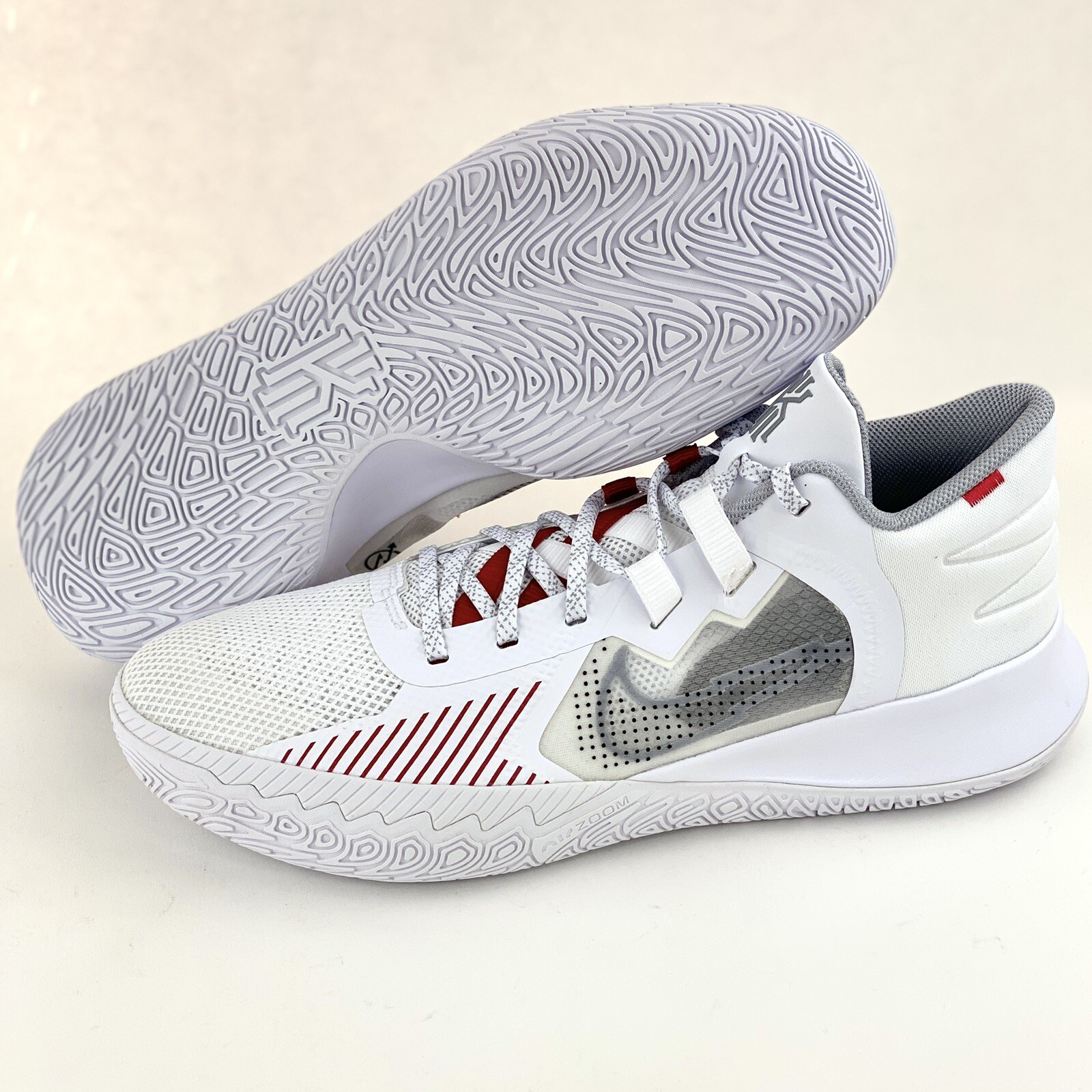 Nike Kyrie Flytrap 5 White Red Grey Men's Size 14 Basketball Shoes CZ4100 100 eBay