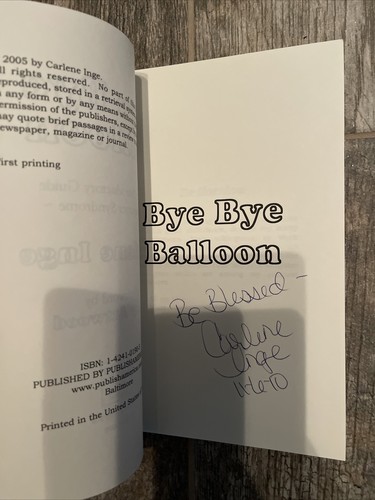 BYE BYE BALLOON: AN INTRODUCTORY GUIDE TO ASPERGER By Carlene Inge- Very Good - Bild 2 von 4
