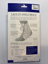 FLA Orthopedics Lace-Up Ankle Brace White Size XL