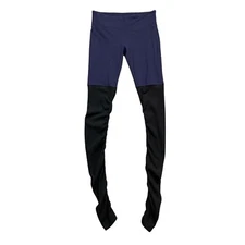 Alo Yoga Leggings Womens S Small Black Navy Goddess Ruched Legs High Waist