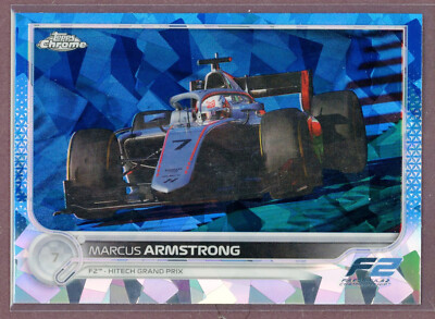 2022 Topps Chrome Sapphire Formula 1 F1 #136 Marcus Armstrong (F2 Cars)