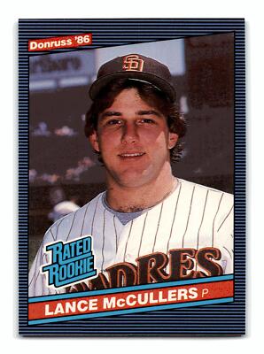 Lance McCullers RC Rookie 1986 Donruss #41 San Diego Padres Mint