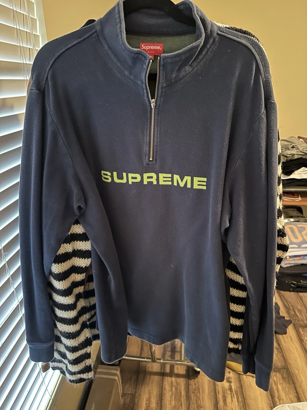 Pull demi zip Supreme taille XL