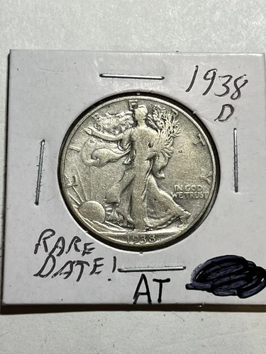 1938-D Walking Liberty Half Dollar VF Key Date